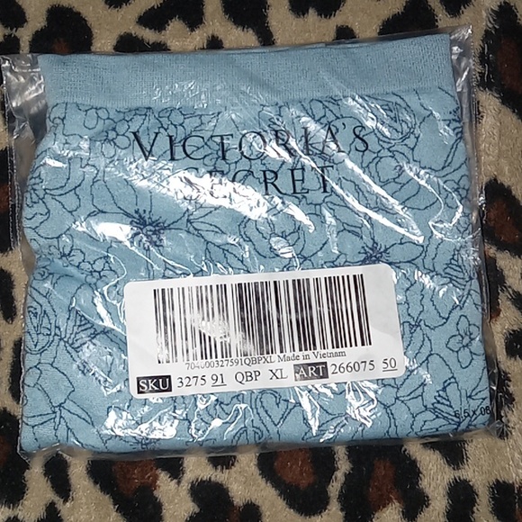 Victoria Secret- Double Blues Floral Print Shortie-Shorts-XL - Picture 2 of 2